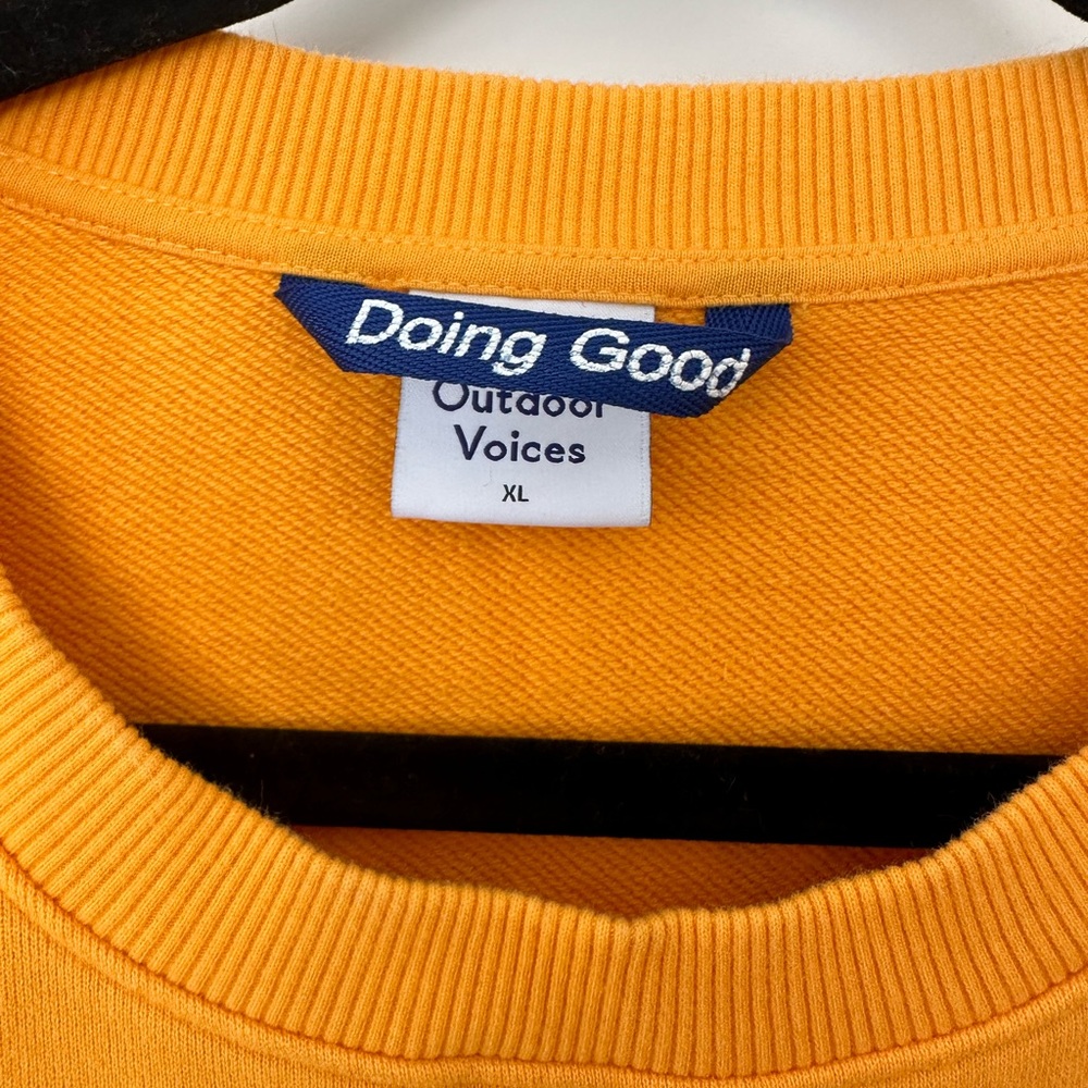 Outdoor Voices Men's Orange Sweater